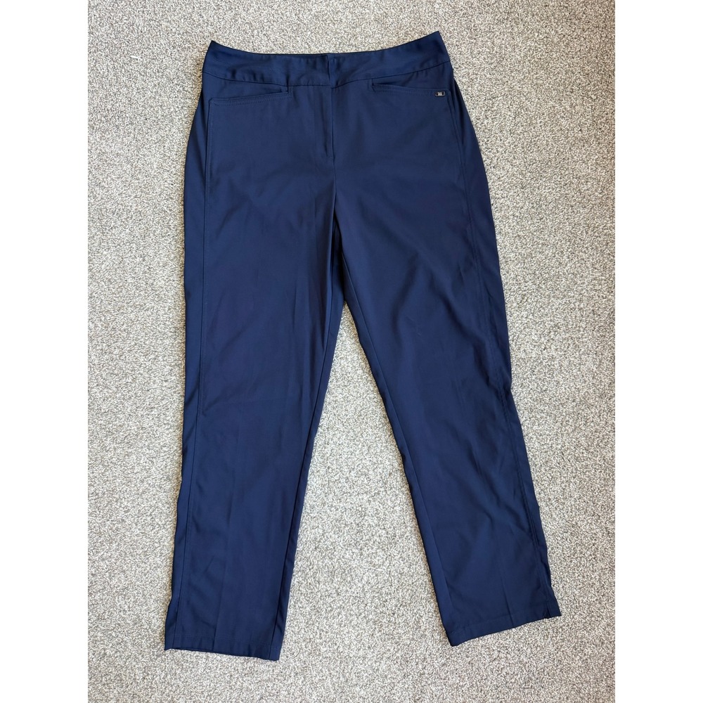 Tail Womens Navy Blue Stretch Golf Active Straight Leg Pants Size 10